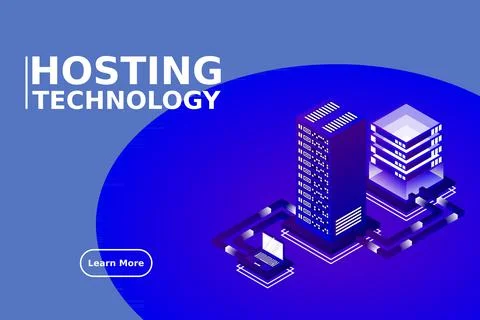 Transfer of user data to the server. Data hosting. Data flow. Data storage. S イラスト素材