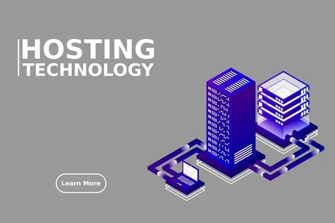 Transfer of user data to the server. Data hosting. Data flow. Data storage. S イラスト素材