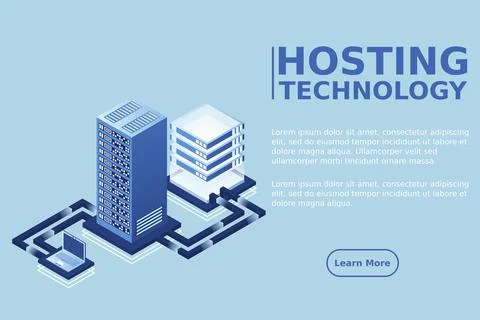 Transfer of user data to the server. Data hosting. Data flow. Data storage. S イラスト素材