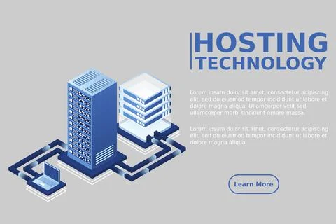 Transfer of user data to the server. Data hosting. Data flow. Data storage. S イラスト素材