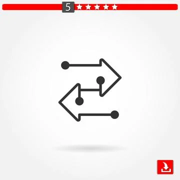 Transfer vector icon Stock Illustration