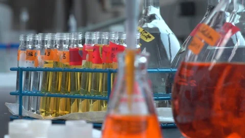 Transferring chemicals Stock Footage 106901462