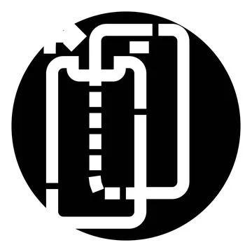 Transferring data between mobile devices icon concept Illustrazione stock