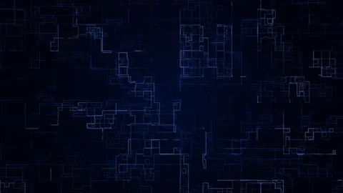 Transferring Data Flow Cyber Technology, Abstract Big Data Technology Binary 動画素材 346934737