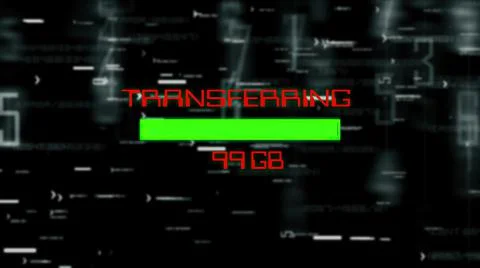 Transferring data progress bar on digital background 库存插图