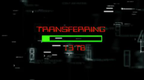 Transferring data progress bar on digital background 스톡 일러스트