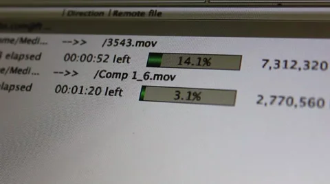 Transferring files on the internet Vídeo Stock 32493768