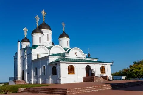Transfiguration cathedral in Transfiguration monastery in Murom, Russia Stock Photos