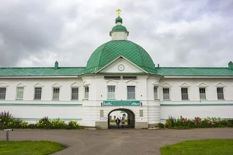 Transfiguration Complex of Holy Trinity Alexander-Svirsky Monastery. Lening.. Stock Photos