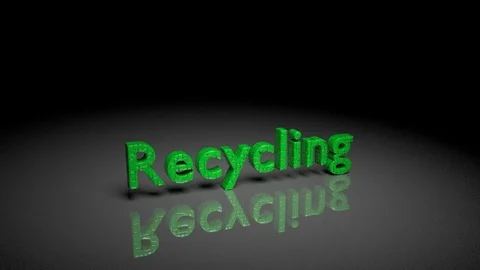 Transform animation from "Recycling" to "Save our planet" Stock-Footage 102030021