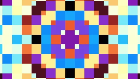 Transform geometric background. 4k looping moving geometric suprematism squares. Video stock 252033020