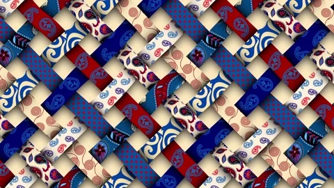 Transform geometric background Stock Footage 122997431