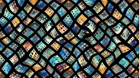 Transform geometric background Stock Footage 124741755