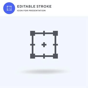 Transform icon vector, filled flat sign, solid pictogram isolated on white, logo Illustrazione stock