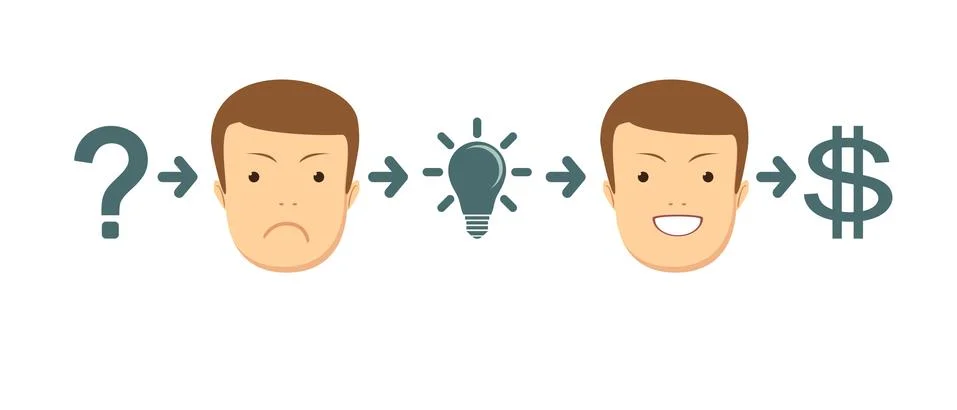 Transform idea intro business concept Stock Illustration