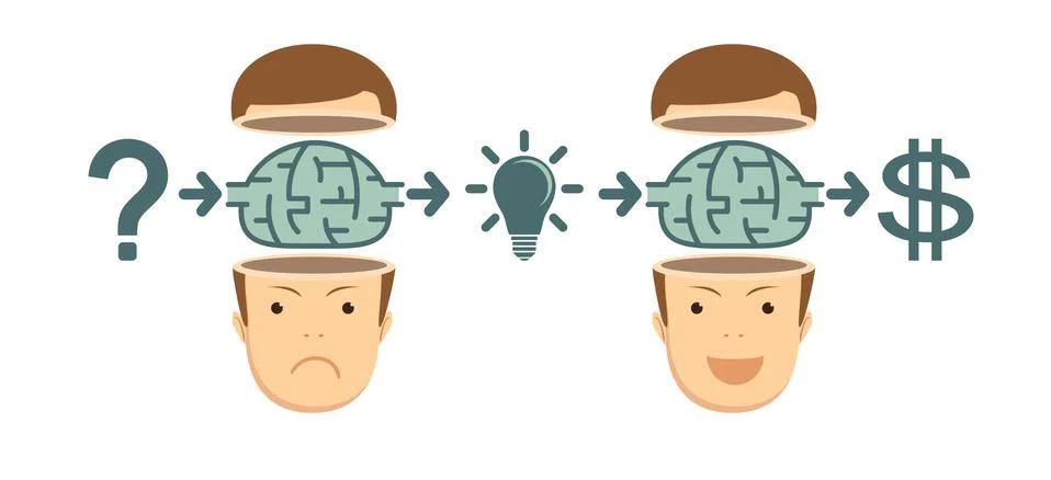 Transform idea intro business concept イラスト素材