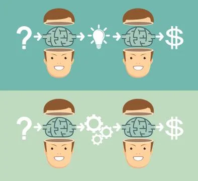 Transform idea intro business concept イラスト素材