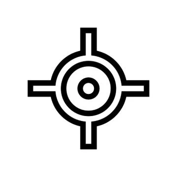 Transform Pivot Point Icon Stock Illustration