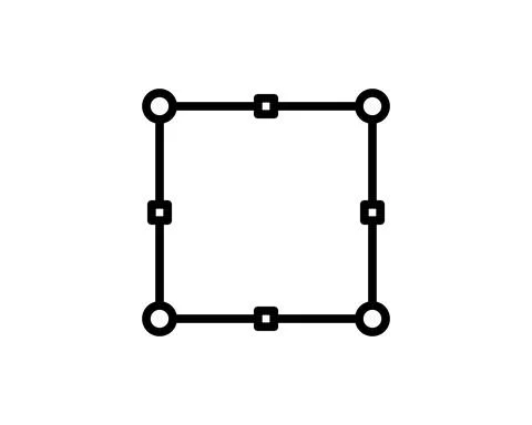 Transform tool outline icon. linear style sign for mobile concept and web des Stock Illustration