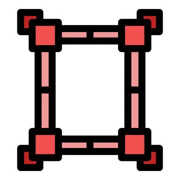 Transform tool showing rotation and scaling handles in image editing software Illustrazione stock