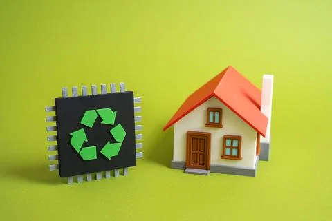 Transform your home into an energy-efficient and autonomous one. Smart home.. Stock Photos