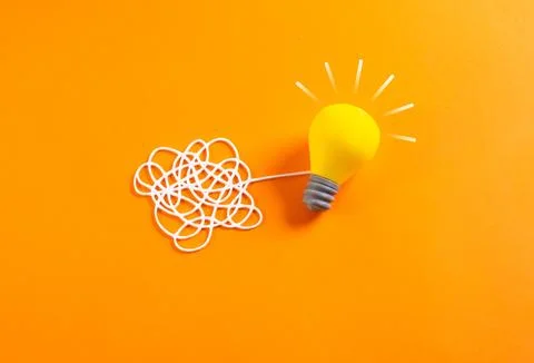 Transform your thoughts into an idea. Find an answer. Formulate an idea. Fi.. Stock Photos