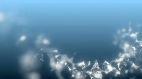 Transformation of the cloud. Blue digital background. Seamless loop. Stock Footage 101886077