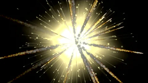 Transformation of explosion. Release of energy. Burnout  Stock Footage 153225959