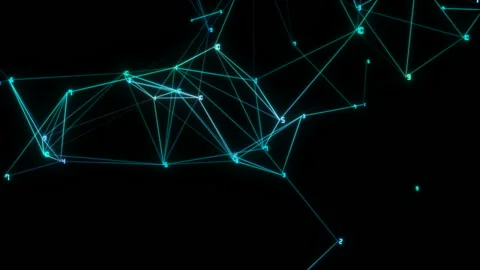 Transformation of network structure.Animation for visuals, vj, light Stock Footage 101205889