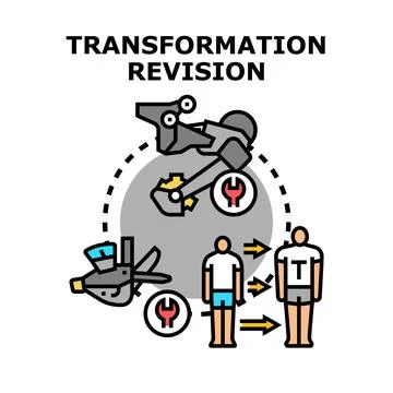 Transformation revision process for innovation and modernization Stock Illustration