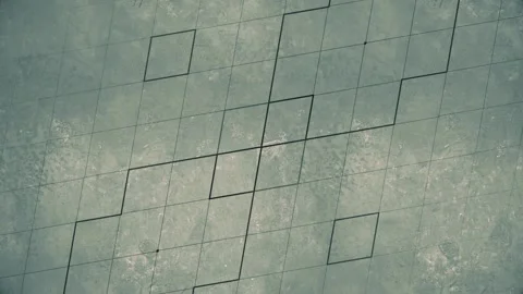 Transformation of a symmetrical pattern of dark outlines. 3d rendering 4K 스톡 동영상 311572530