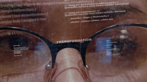 Transformation text on background of developer Stock Footage 152449542