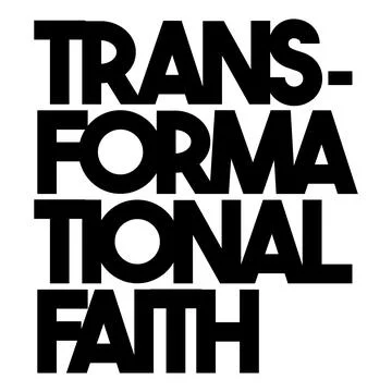 Transformational faith typography design Stockillustratie
