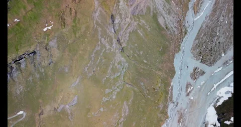 Transformative journey through glacial landscapes of the Swiss Alps showcasing Stockbeeldmateriaal 314081560