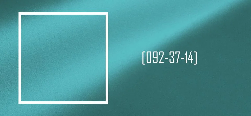 Transformative teal color background with framed sample and soft gradient s.. Stock Photos