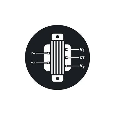 Transformer ct icon vector design template Stock Illustration