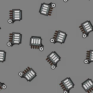 Transformer electric grid vector seamless pattern イラスト素材