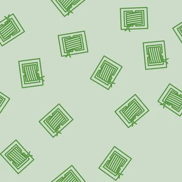Transformer electronic component line vector seamless pattern Stock Illustration