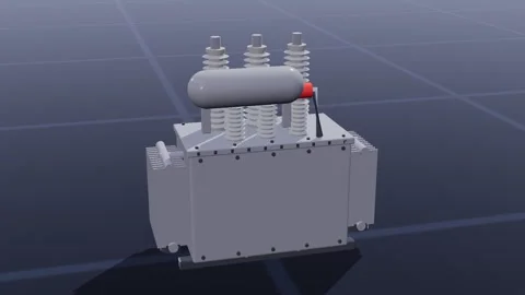 Transformer grid 3d loop 3D animation seamless loop 스톡 동영상 341779808