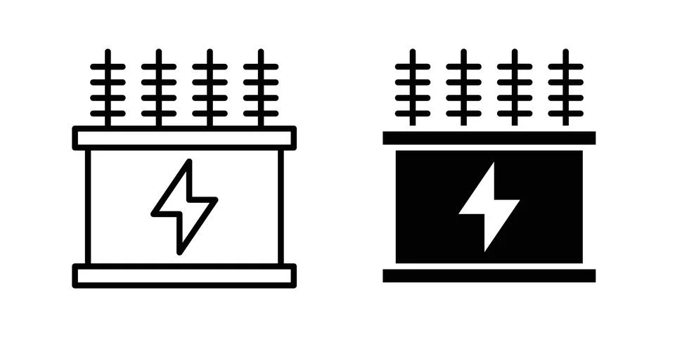 Transformer icon graphic design. web icons vectors Stock Illustration