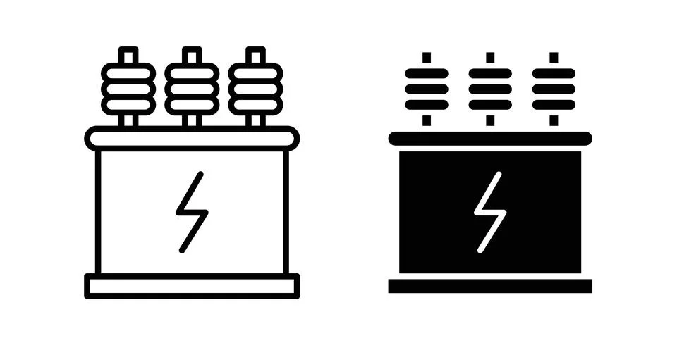 Transformer icon illustration vector, icon set for apps Illustrazione stock