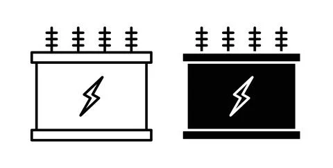 Transformer icon vector art Illustrations Illustrazione stock