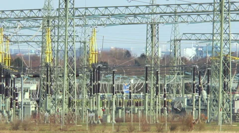 Transformer station Stockbeeldmateriaal 48317053