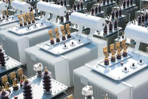 Transformer storage area Stock Photos