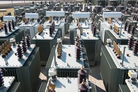 Transformer storage area Stock Photos