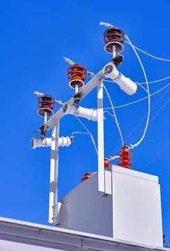 Transformer Substation Blue Sky Stock Photos