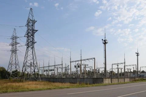 Transformer substation Stock Photos