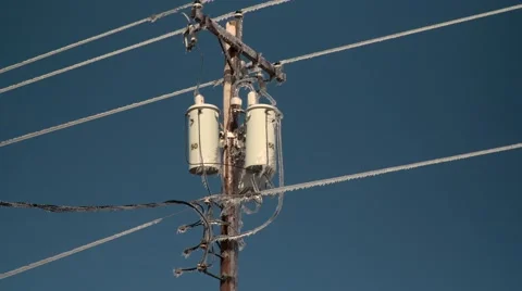 Transformers with heavy ice Video stock 59684459