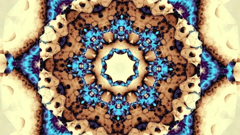 Transforming abstract mandala. 4k loop footage. Sacred symbol. Stock Footage 238702053