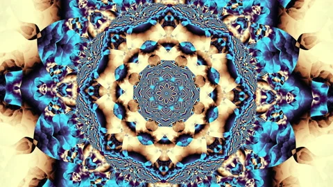 Transforming abstract mandala. 4k loop footage. Sacred symbol. Stock Footage 238926057